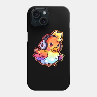 Chicken Headphones Phone Case