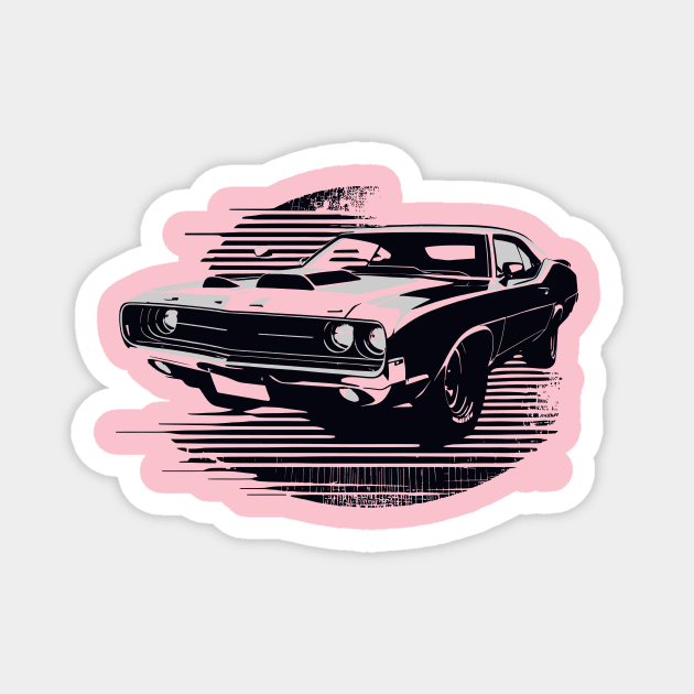 Muscle car Magnet by DragonDream