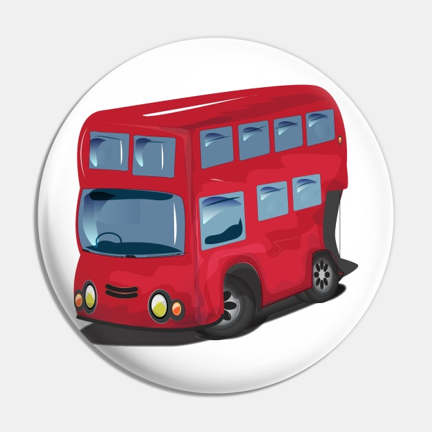 Red London Bus Pin by nickemporium1