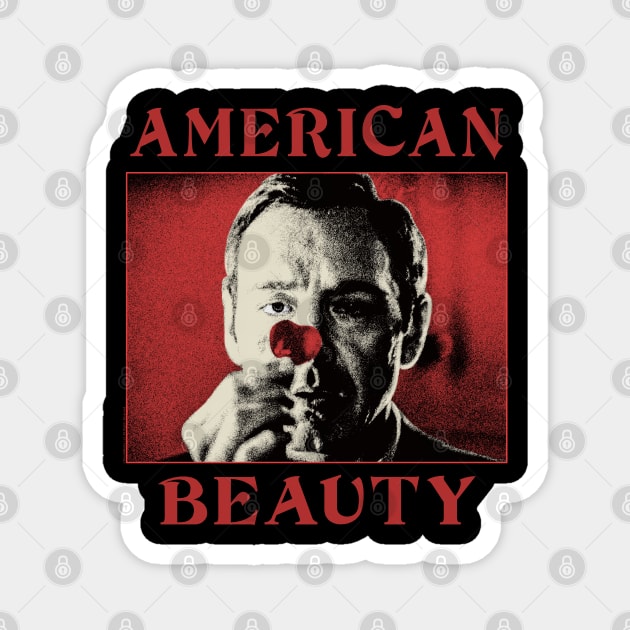 kevin spacey holding flower petals Magnet by Genetics art