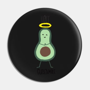 Holy Guacamole Pun Sticker Pin