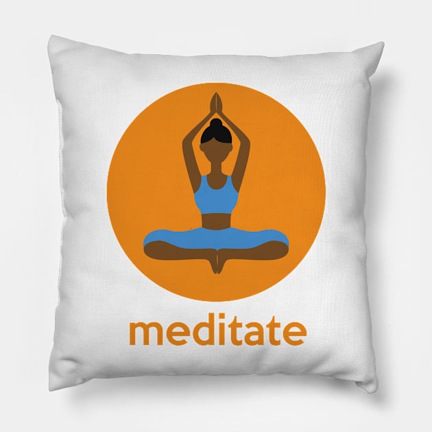 Meditate Pillow by babydollchic