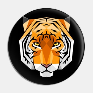 Tiger crystal polygons Pin