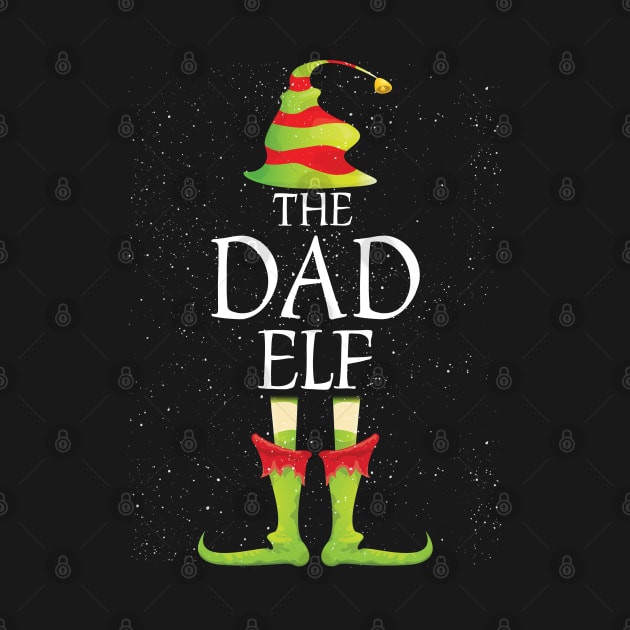 Dad Elf Family Matching Christmas Group Funny Gift by Davishasari