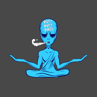 Smoking Alien T-Shirt