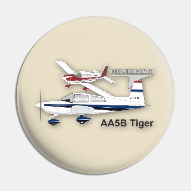 Grumman AA5B Tiger Pin by GregThompson