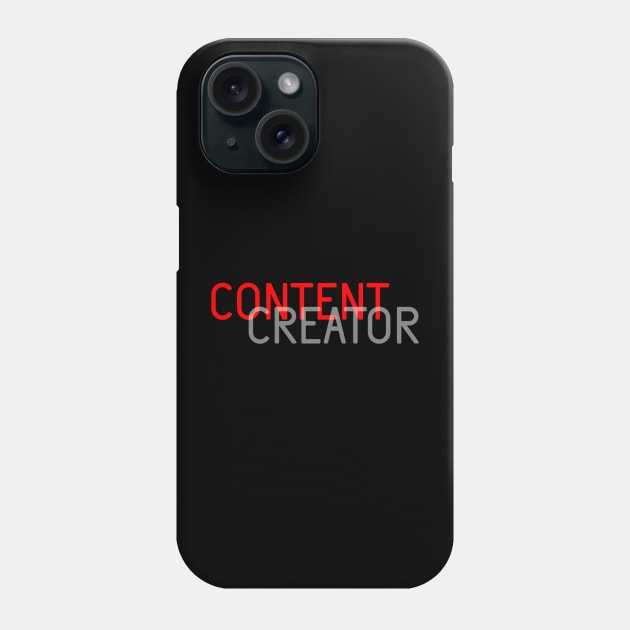 Content Creator - 05 Phone Case by SanTees