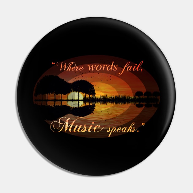 "Where words fail, music speaks." Hans Christian Anderson Pin by psychoshadow