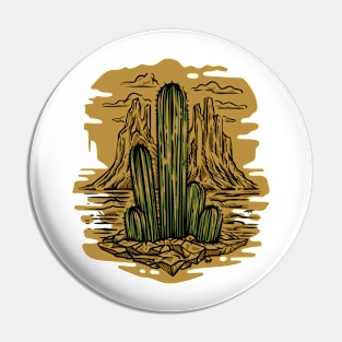 Cactus in the desert Pin