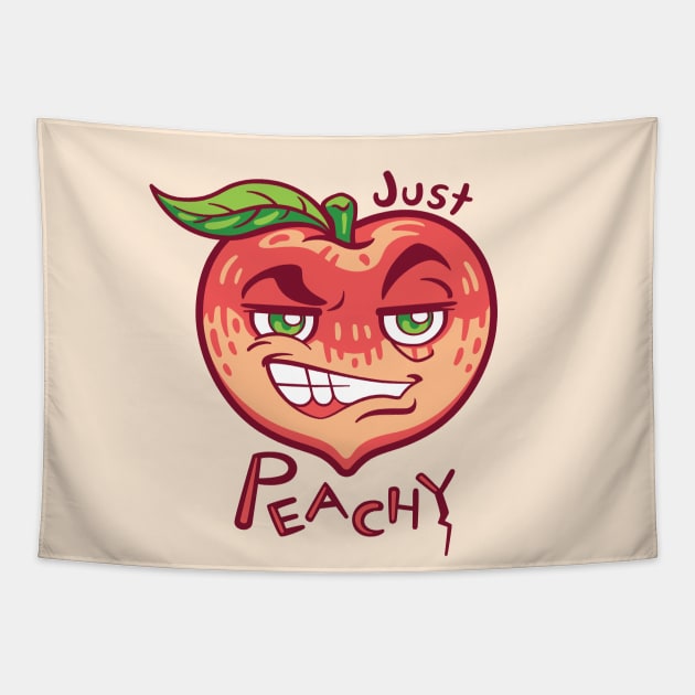 Just Peachy Tapestry by JollyHedgehog