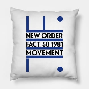 New Order Fact 50 1981 Movement Pillow