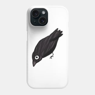 crow illustration Phone Case