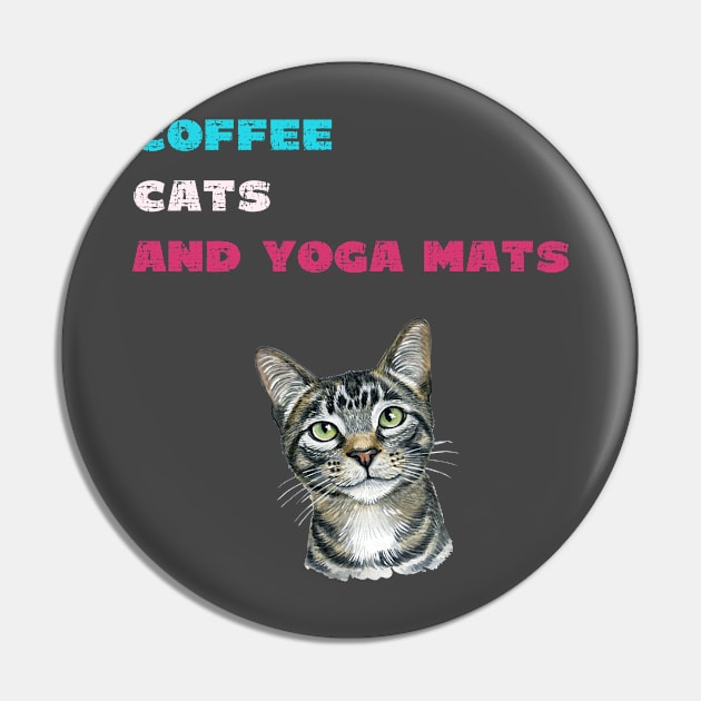 Coffee cats and yoga mats funny yoga and cat drawing Pin by Red Yoga