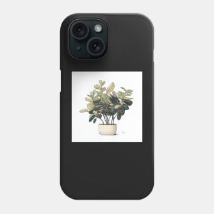 ZZ Plant Green and Nice Illustration Drawing Phone Case