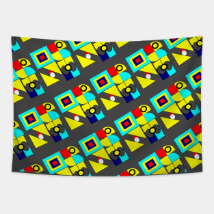 New Geomatric shapes colourful pattern Tapestry