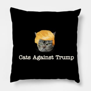 Cats Against Trump Pillow