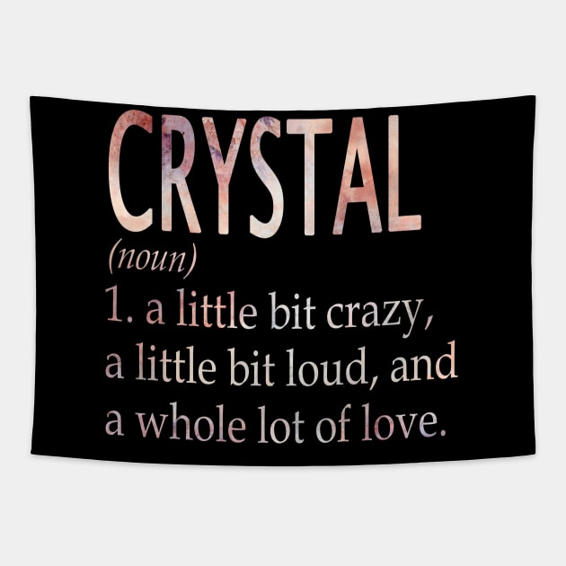 Crystal Girl Name Definition Tapestry by ThanhNga