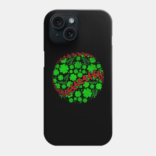 Shamrock Baseball Lovers Happy St Patricks Day Men Women Kids Phone Case