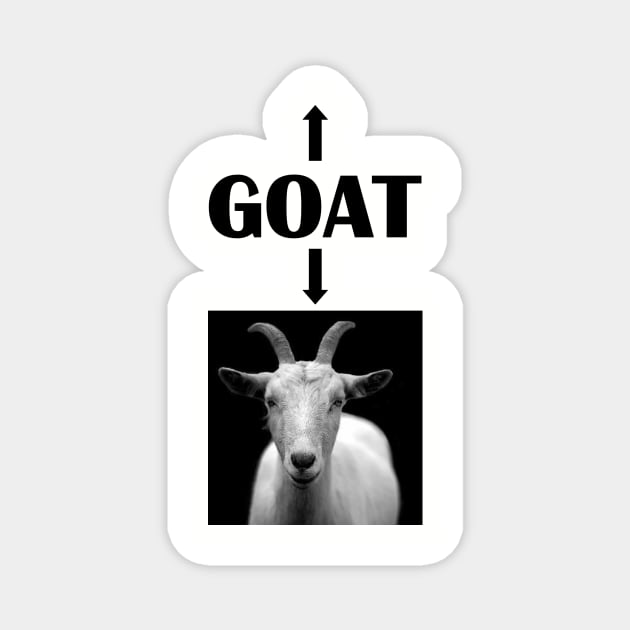 GOAT. Uncle. Aunt. Friend. BFF. Greatest of all time. Magnet by gillys