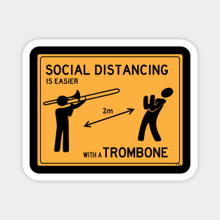 Socially Distant Trombone Magnet