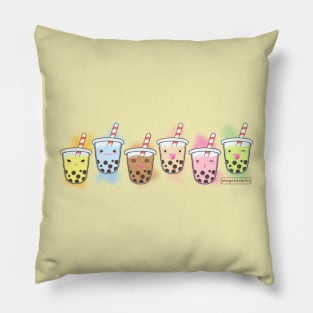 Bubble Tea Friends Pillow