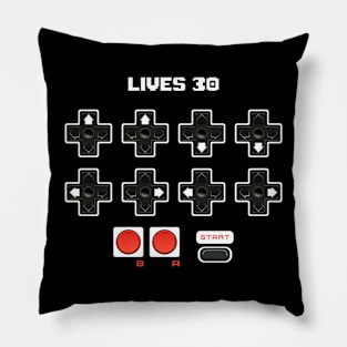 Contra Konami Code Cheat 30 Lives Retro Gamer Pillow