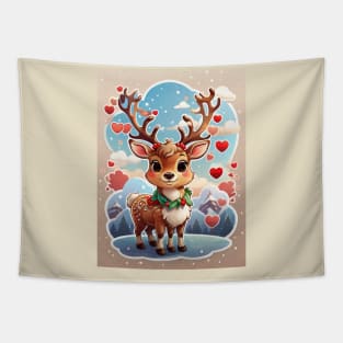 Christmas Reindeer Tapestry