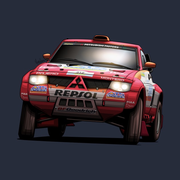 Mitsubishi Pajero Evo - Dakar by Mario Ramos Rally Art