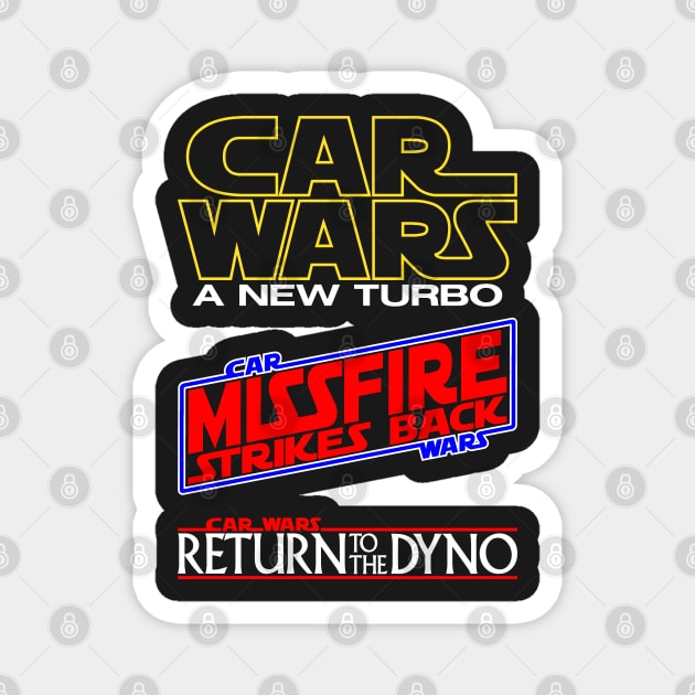 Car Wars Trilogy Magnet by Frazza001