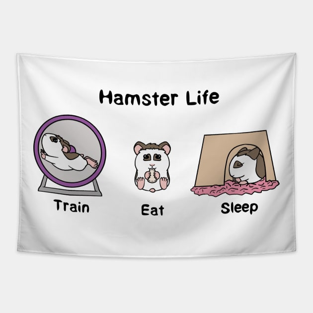 Hamster Life Tapestry by Firestorm Fox