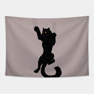 big black cat Tapestry