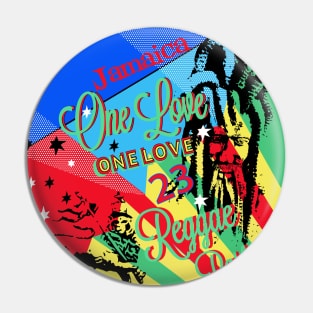 Reggae One Love Party Pin