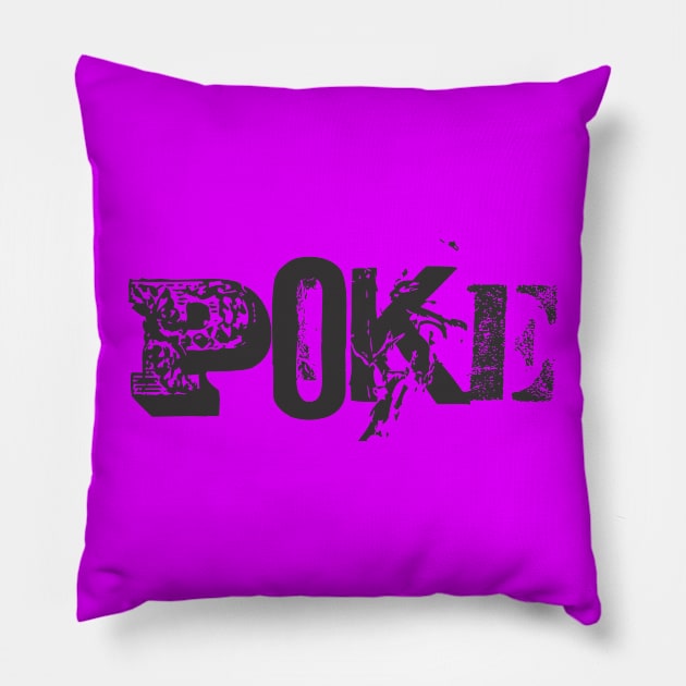 Poke me! Funny meme Pillow by Crazy Collective