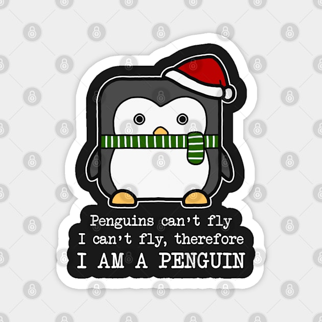 I Am A Penguin Magnet by Luna Illustration