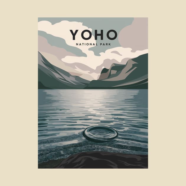 Yoho National Park Lake Poster by Perspektiva