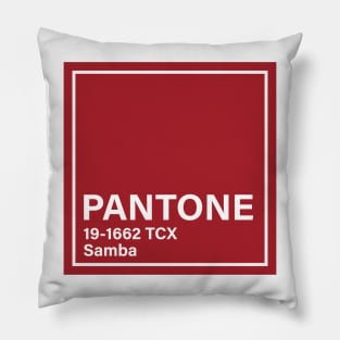 pantone 19-1662 TCX Samba Pillow