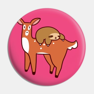 Sloth and Fawn Pin