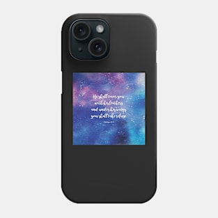 He shall cover you with his feathers, Psalms 41:5 Phone Case