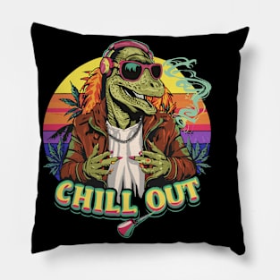 Raptor Grooves: Fashionable Hip-Hop Style Pillow