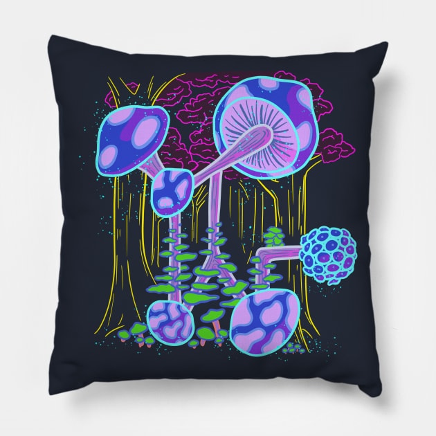 STBYM - Mushroom Logo Pillow by Stuff To Blow Your Mind