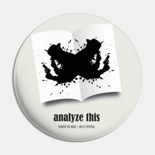 Analyze This - Alternative Movie Poster Pin