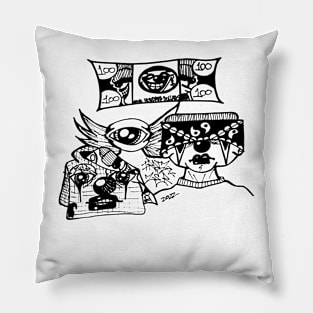 Pocket Watchin' Graffiti Pillow