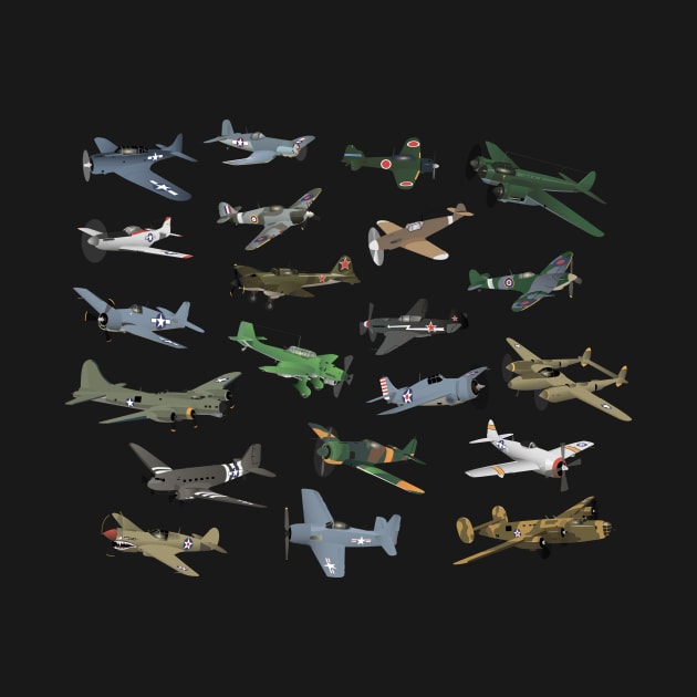 Various WW2 Airplanes by NorseTech