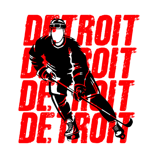 Detroit red wings team by Cahya. Id