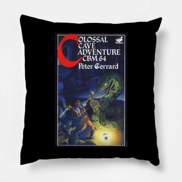 Colossal Cave Adventure 70’s Game Retro Pillow by GoneawayGames