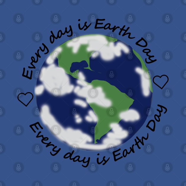 Every Day is Earth Day Eco Hearts by ellenhenryart