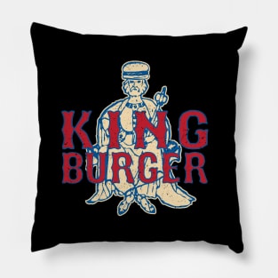 King Burger by Buck Tee Pillow