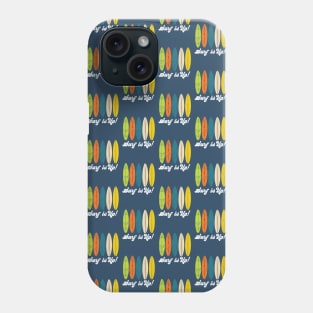 Surf Is Up Surfboard Pattern Phone Case