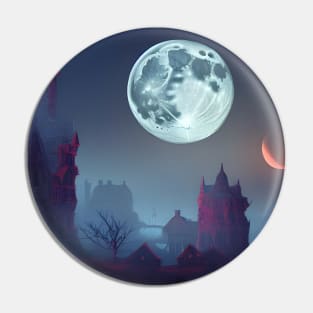 Midnight Full Moon Pin