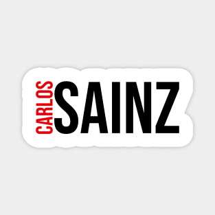 Carlos Sainz Driver Name - 2022 Season Magnet